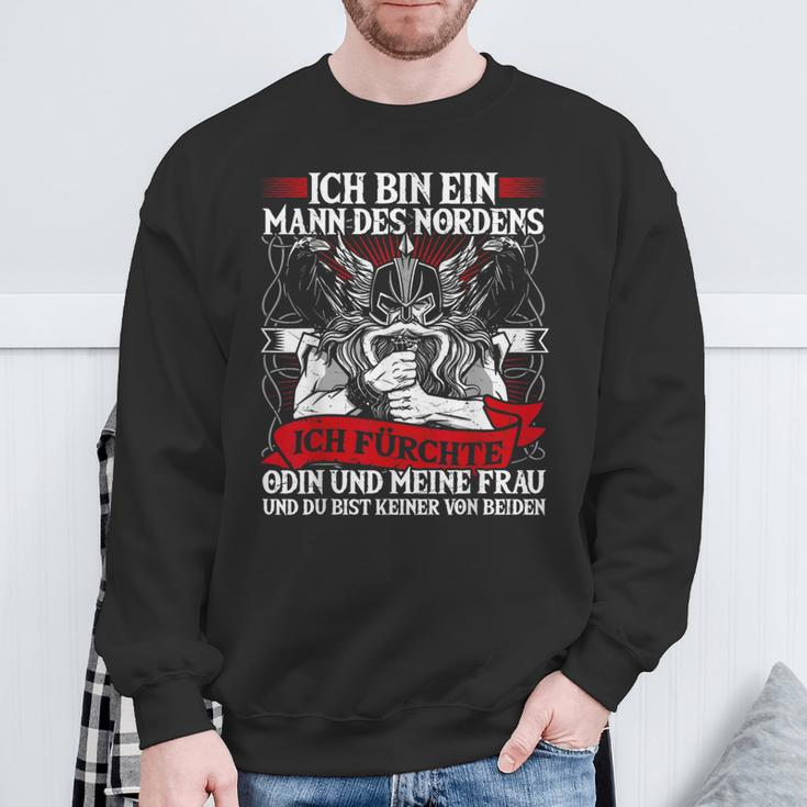 Ich Bin Ein Nordmann Sweatshirt, Valhalla Wikinger Design Schwarz Geschenke für alte Männer