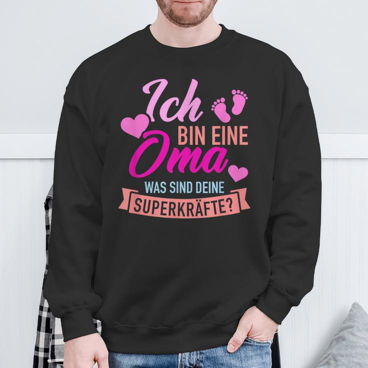 Ich Bin Eine Oma Was Sind Dein Superkraftte German Language Sweatshirt Geschenke für alte Männer