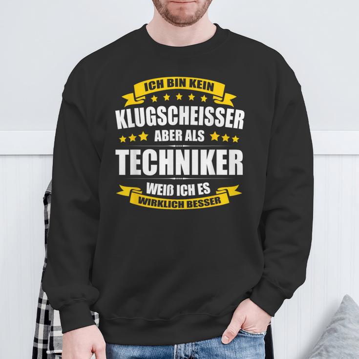 Ich Bin Kein Klugscheisser Techniker Exam Graduation Sweatshirt Geschenke für alte Männer