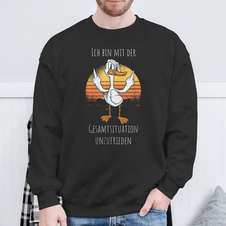 Ich Bin Mit Der Gesamtitude Ich Bin Mit Der Gesamt Sweatshirt Geschenke für alte Männer