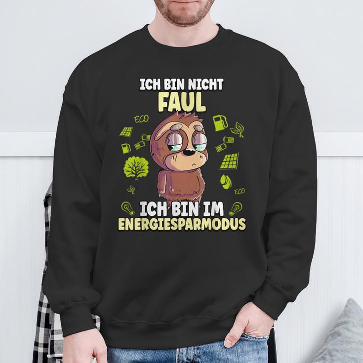 Ich Bin Nicht Faul Ich Bin Im Energiessparmode Sweatshirt Geschenke für alte Männer