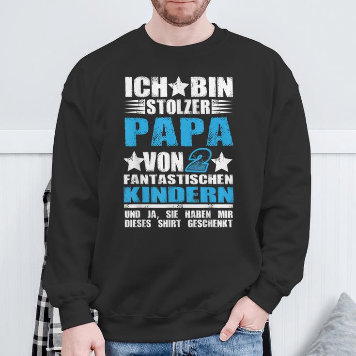 Ich Bin Stolzer Papaon 2 Fantastische Kinder Sweatshirt Geschenke für alte Männer