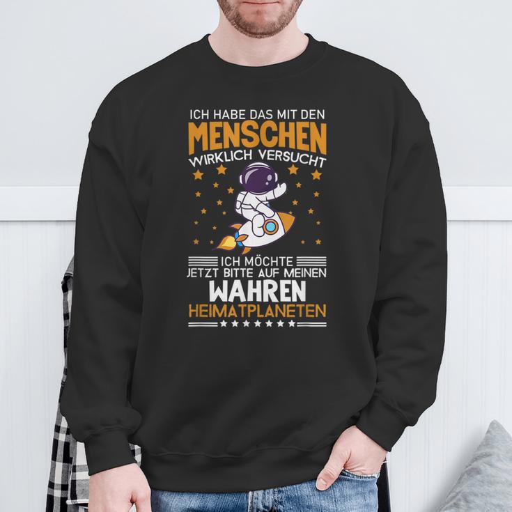 Ich Hab Das Mit Den Menschen Versucht Ich Hab Das Mit Den Menschen S Sweatshirt Geschenke für alte Männer