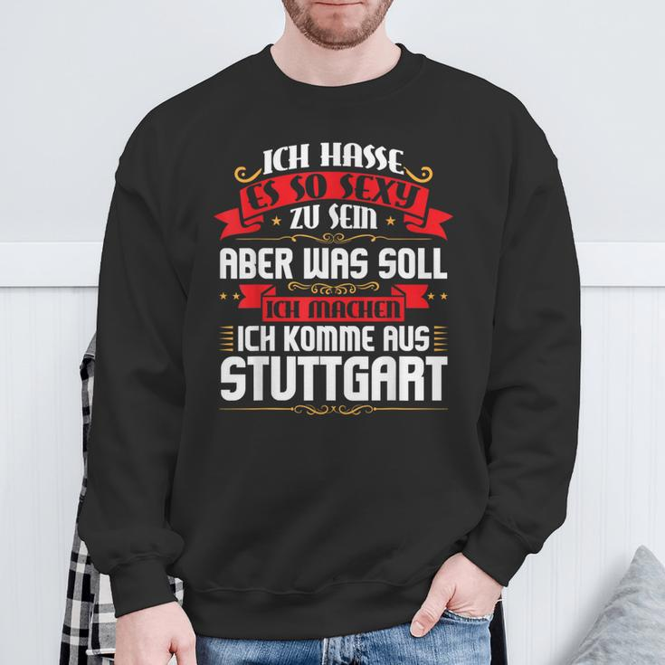 Ich Komme Aus Stuttgart Stuggi Sweatshirt Geschenke für alte Männer