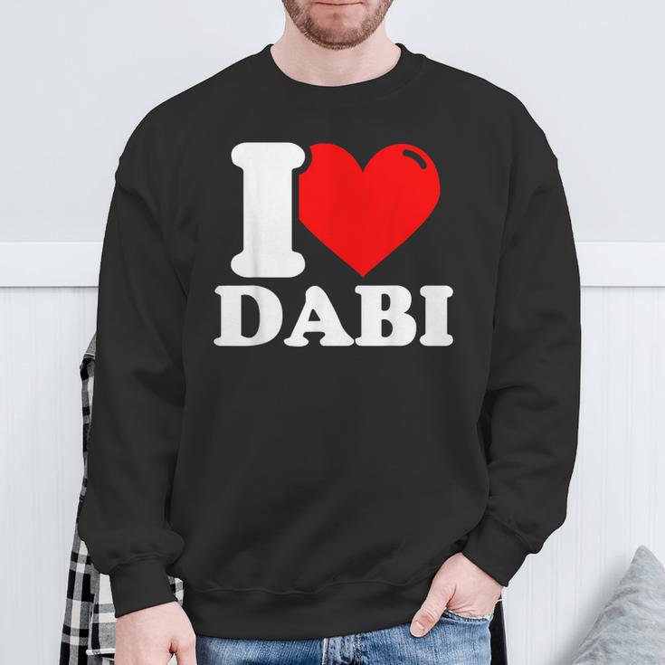 Ich Liebe Dabiornamen Sweatshirt Geschenke für alte Männer