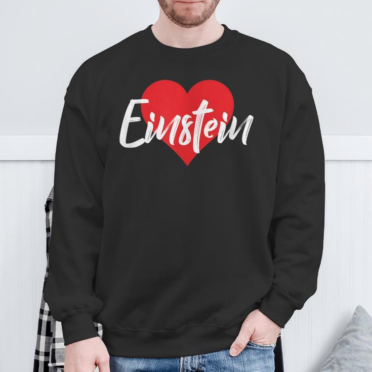Ich Liebe Einstein First Name Love Heart S Sweatshirt Geschenke für alte Männer