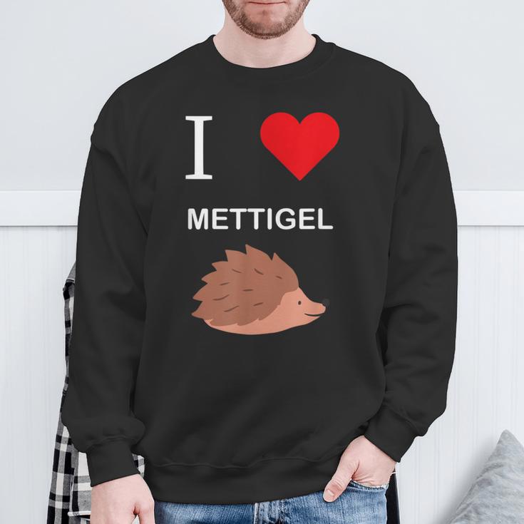 Ich Liebe Mettigel Mett Meat Sweatshirt Geschenke für alte Männer