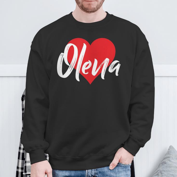 Ich Liebe Olena Sweatshirt Geschenke für alte Männer