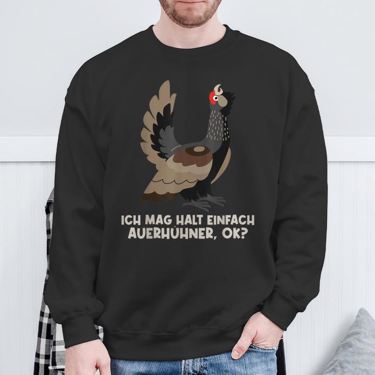 Ich Mag Halt Einfach Auerhühner Auerhuhner Auer S Sweatshirt Geschenke für alte Männer