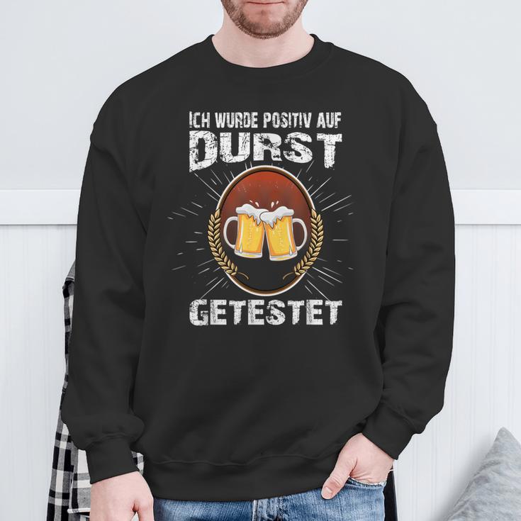 Ich Was Positiv Auf Durst Tested Sweatshirt Geschenke für alte Männer