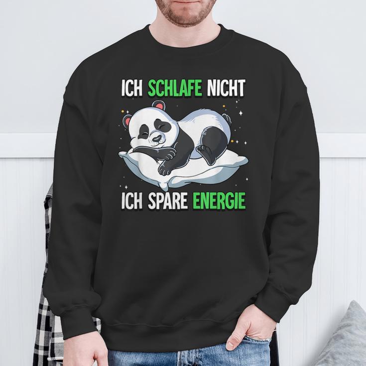 Ich Schlafe Nicht Ich Spare Energie Black Sweatshirt Geschenke für alte Männer