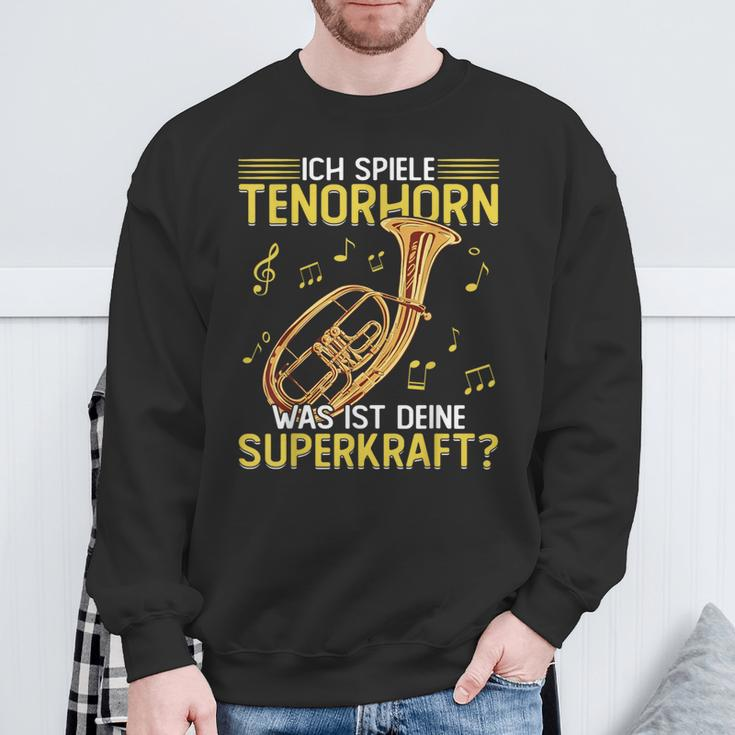 Ich Spiele Tenor Horn Sweatshirt Geschenke für alte Männer