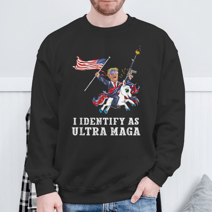 I Identify As Ultra Maga Apparel Sweatshirt Gifts for Old Men