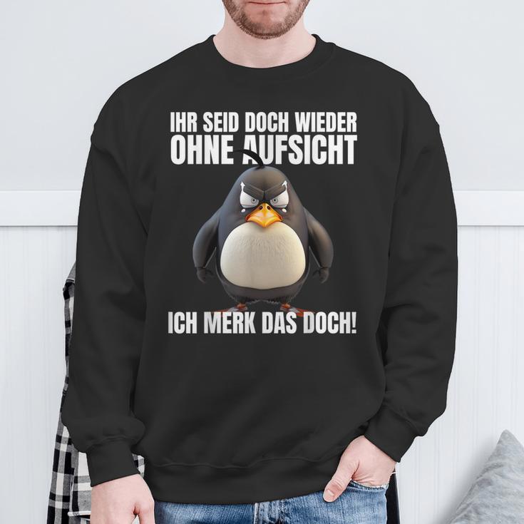 Ihr Seid Doch Wieder Ohne Supersicht Sweatshirt, Schwarzes Lustiges Tee Geschenke für alte Männer