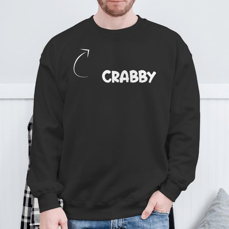 I'm Crabby Personality Character Reference Sweatshirt Gifts for Old Men
