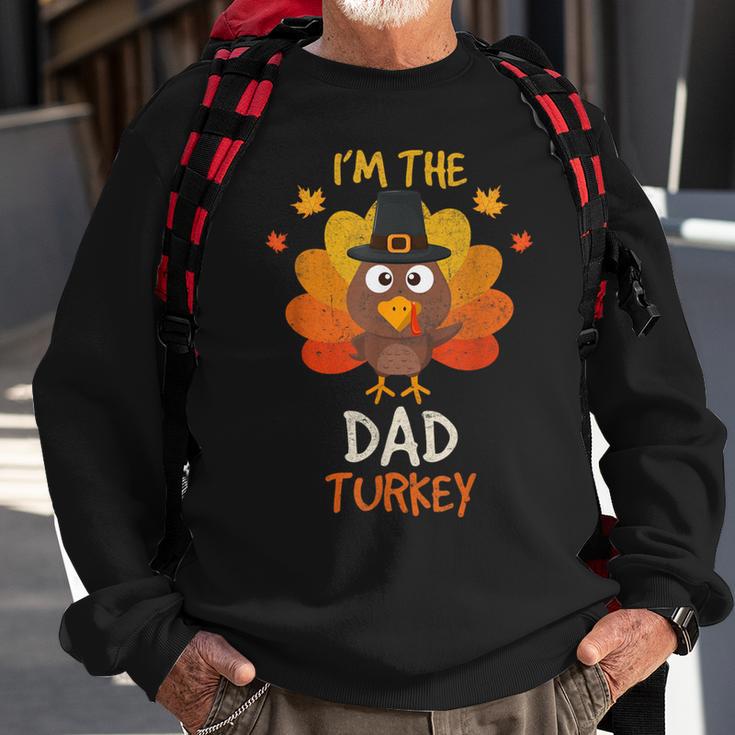 I'm The Dad Turkey Matching Family Thanksgiving Dad Turkey Sweatshirt Gifts for Old Men