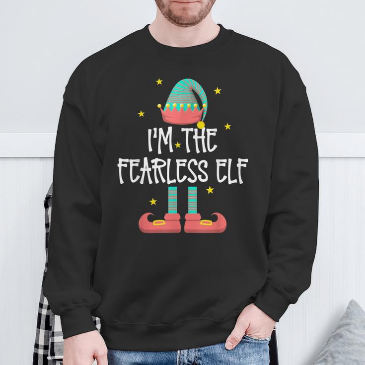 I'm The Fearless Elf Family Matching Group Christmas Sweatshirt Gifts for Old Men