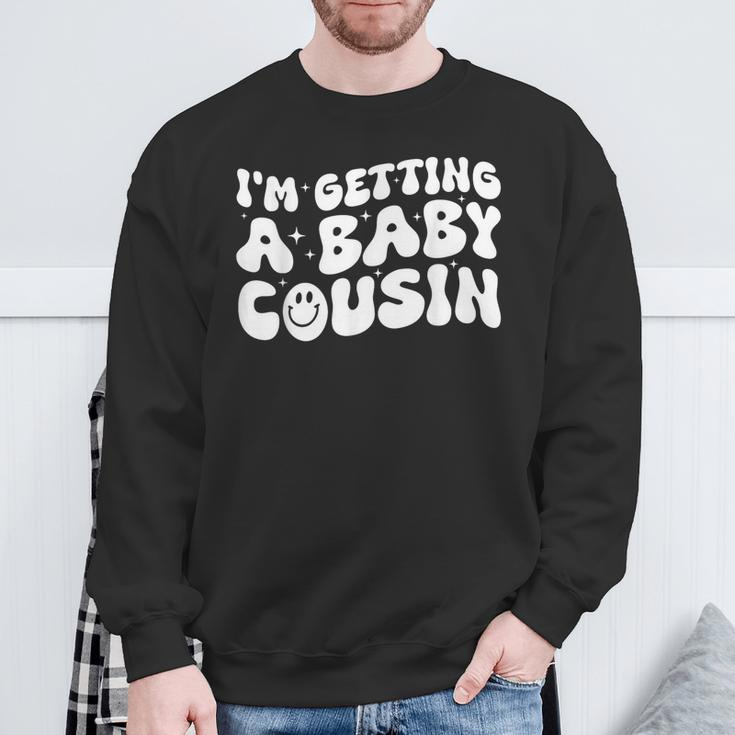 I'm Getting A Baby Cousin Cute Baby Pregnancy Announcement Sweatshirt Gifts for Old Men