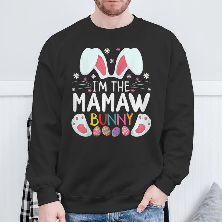 I'm The Mamaw Bunny Matching Family Easter Party Sweatshirt Gifts for Old Men