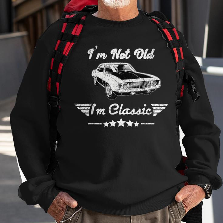 I'm Not Old I'm Classic Vintage Charm Vintage Cars Sweatshirt Gifts for Old Men