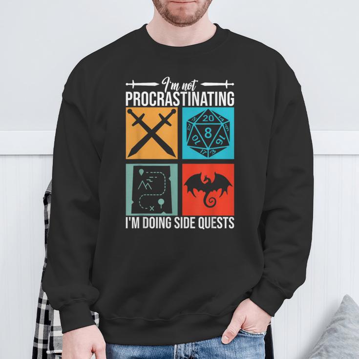 I'm Not Procrastinating I'm Doing Side Quests For Rpg Gamers Sweatshirt Gifts for Old Men