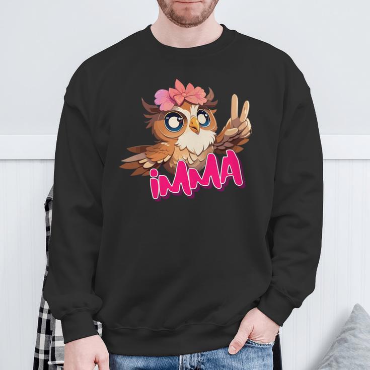 Imma Schöner Mädchen Name Mit Niedlicher Eule Sweatshirt Geschenke für alte Männer