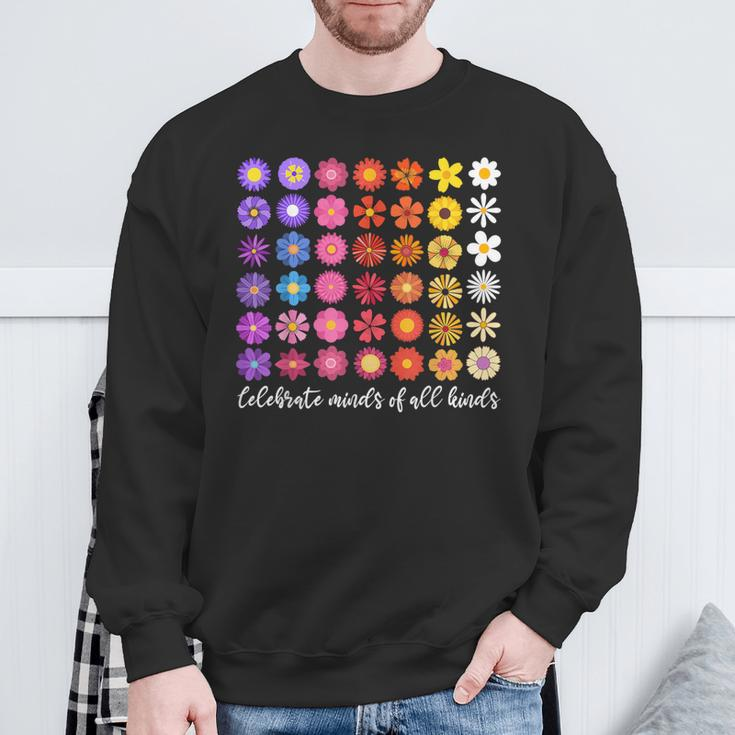 Inclusion Celebrate Minds Of All Kinds Autism Awareness Sweatshirt Gifts for Old Men