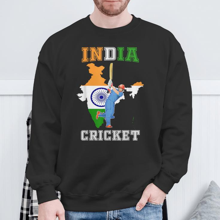 India Cricket Lovers Indian Players Spectators Cricketers Sweatshirt Gifts for Old Men