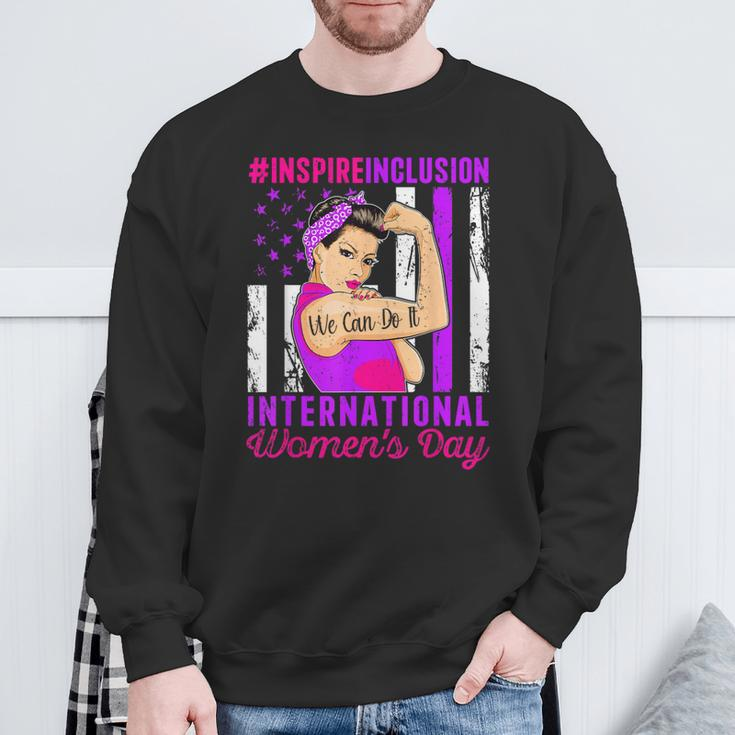 International Women's Day 2024 Inspire Inclusion 8 March Sweatshirt Gifts for Old Men
