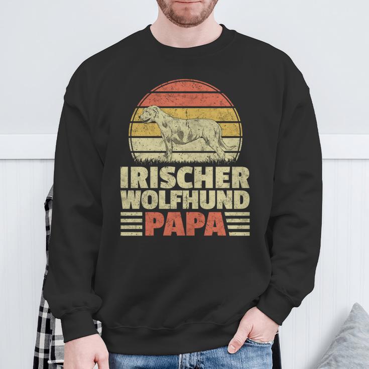 Irischer Wolfshund Papa Irish Wolfhound Windhund Besitzer Sweatshirt Geschenke für alte Männer