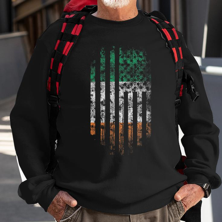 Irish American Flag Ireland Saint Patrick's Day Sweatshirt Gifts for Old Men