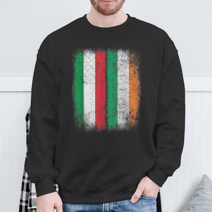 Irish-Italian Flag Italy Ireland Heritage St Patrick's Day Sweatshirt Gifts for Old Men