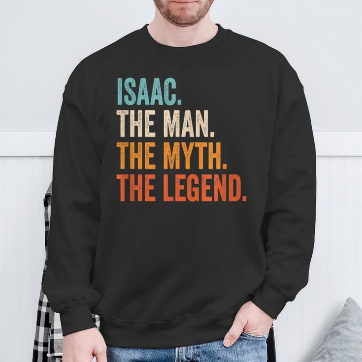 Isaac The Man The Myth The Legend First Name Isaac Sweatshirt Gifts for Old Men