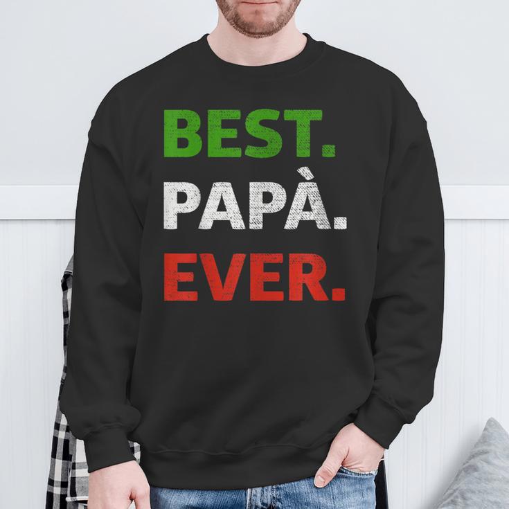 Italienisches Geschenk Füräter – Bester Papa Aller Zeiten Auf Italienisch Sweatshirt Geschenke für alte Männer