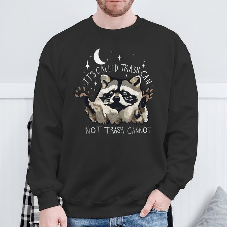 It's Called Trash Can Not Trash Cannot Raccoon Sweatshirt Gifts for Old Men