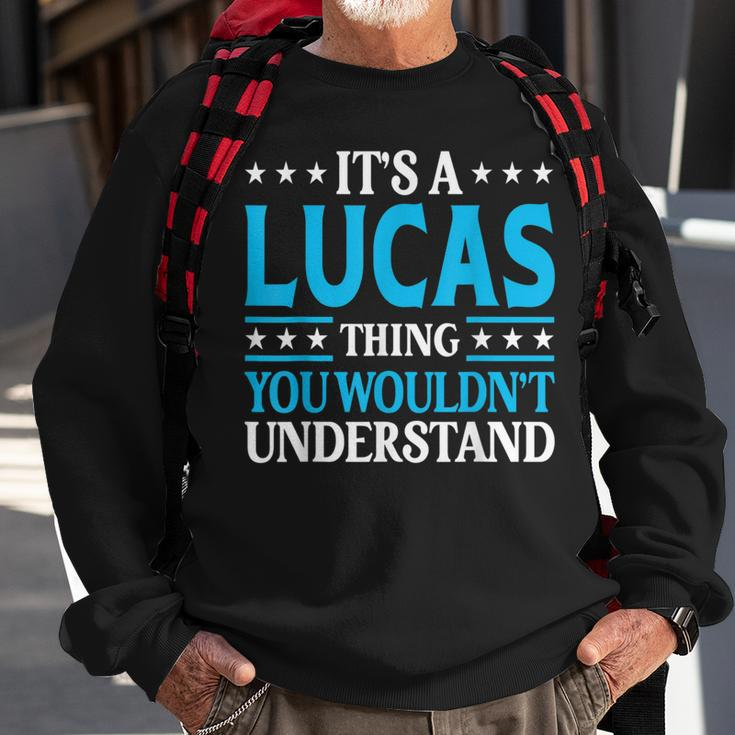 It's A Lucas Thing Surname Team Family Last Name Lucas Sweatshirt Gifts for Old Men