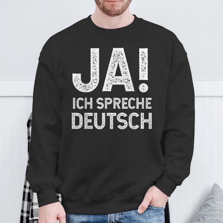 Ja Ich Spreche German Sweatshirt Geschenke für alte Männer
