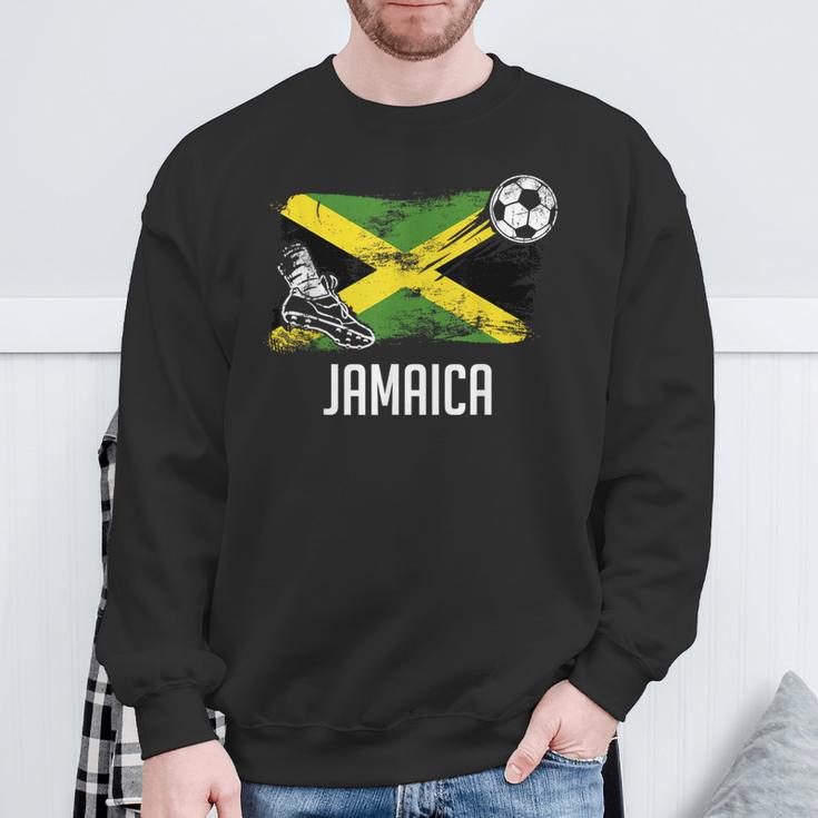 Jamaica Flag Jersey Jamaican Soccer Team Jamaican Sweatshirt Gifts for Old Men