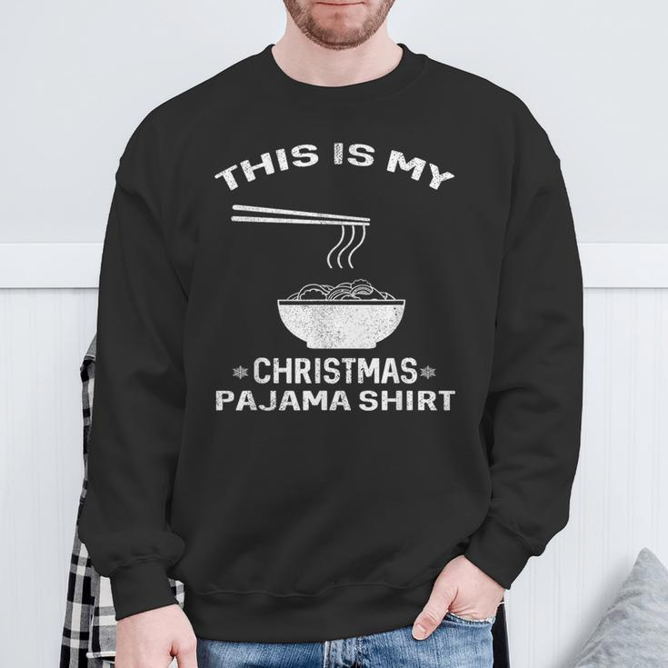 Japanese Ramen Christmas Pajama- Noodles Xmas Sweatshirt Gifts for Old Men