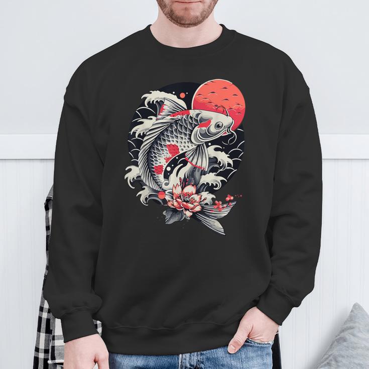 Japanischer Koi-Fish Nishikigoi Koi-Karpfen Für Damen Herren Kinder Sweatshirt Geschenke für alte Männer