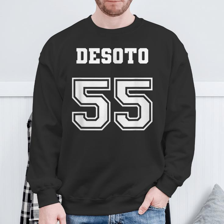 Jersey Style Desoto De Soto 55 1955 Antique Classic Car Sweatshirt Gifts for Old Men