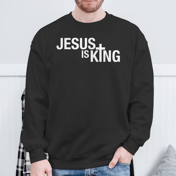 Jesus Is King Sweatshirt Geschenke für alte Männer