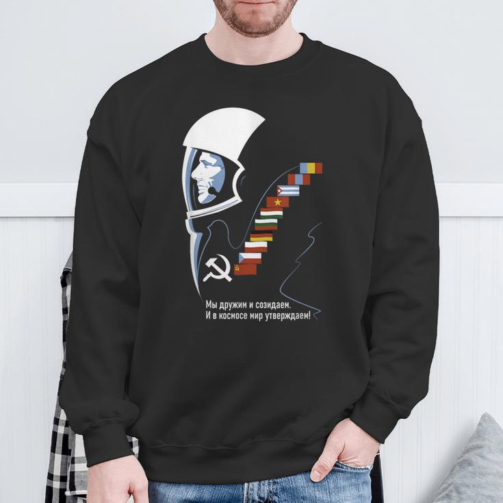 Juri Gagarinintage Sputnik Ussr Soviet Union Propaganda Sweatshirt Geschenke für alte Männer