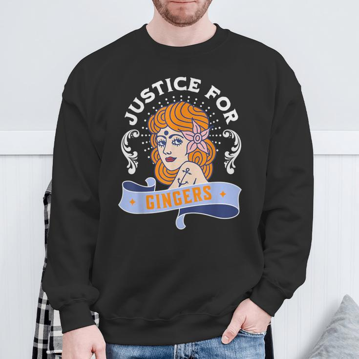 Justice For Gingers Redhead Pride Sweatshirt Gifts for Old Men