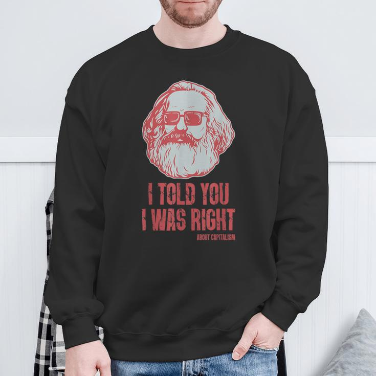 Karl Marx Marxism Communism Socialism Philosophy Sweatshirt Geschenke für alte Männer