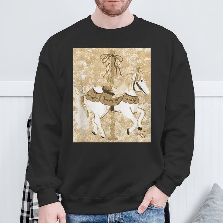 Karussellpferd Sweatshirt Geschenke für alte Männer