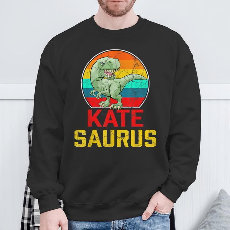 Kate Saurus Family Reunion Last Name Team Custom Sweatshirt Gifts for Old Men
