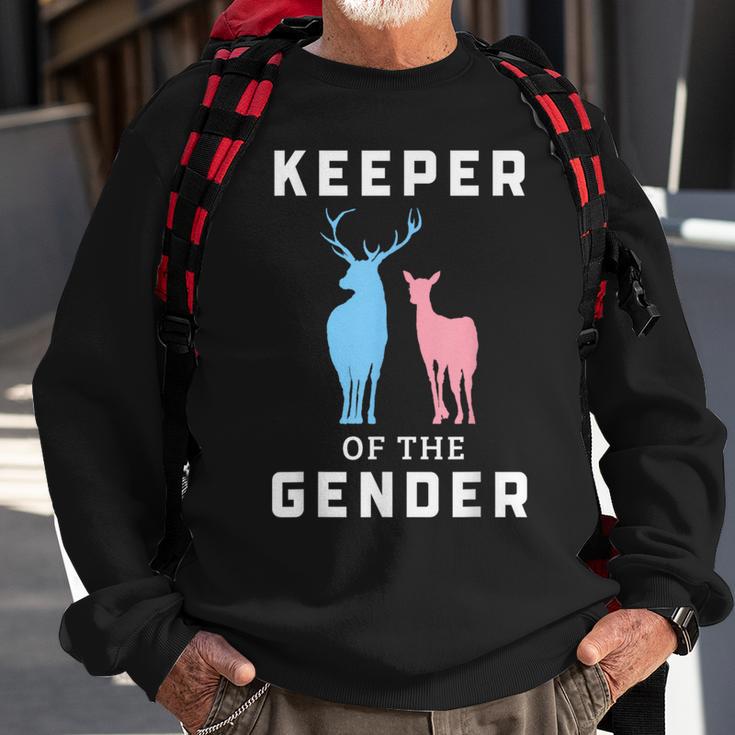 Keeper Of The Gender Buck Or Doe Gender Reveal Sweatshirt Gifts for Old Men