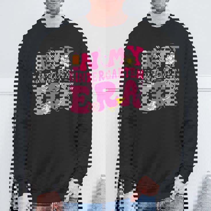 In My Kindergarten Era Back To School Kindergarten Retro Sweatshirt Gifts for Old Men