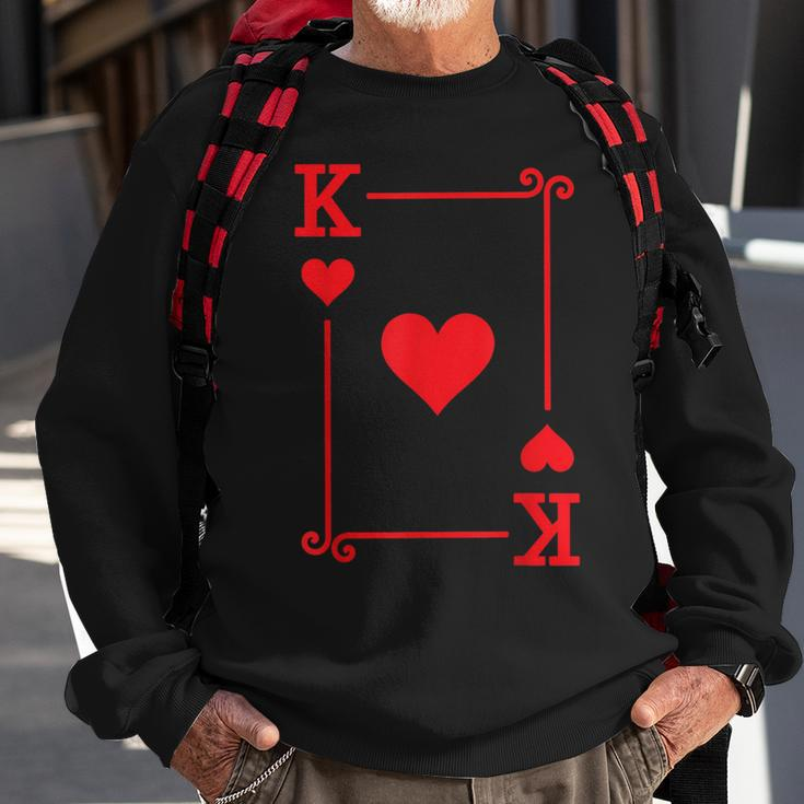 King Hearts Card Costume Playing Cards King Hearts Sweatshirt Gifts for Old Men